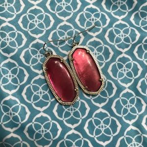 Maroon Kendra Scott earrings